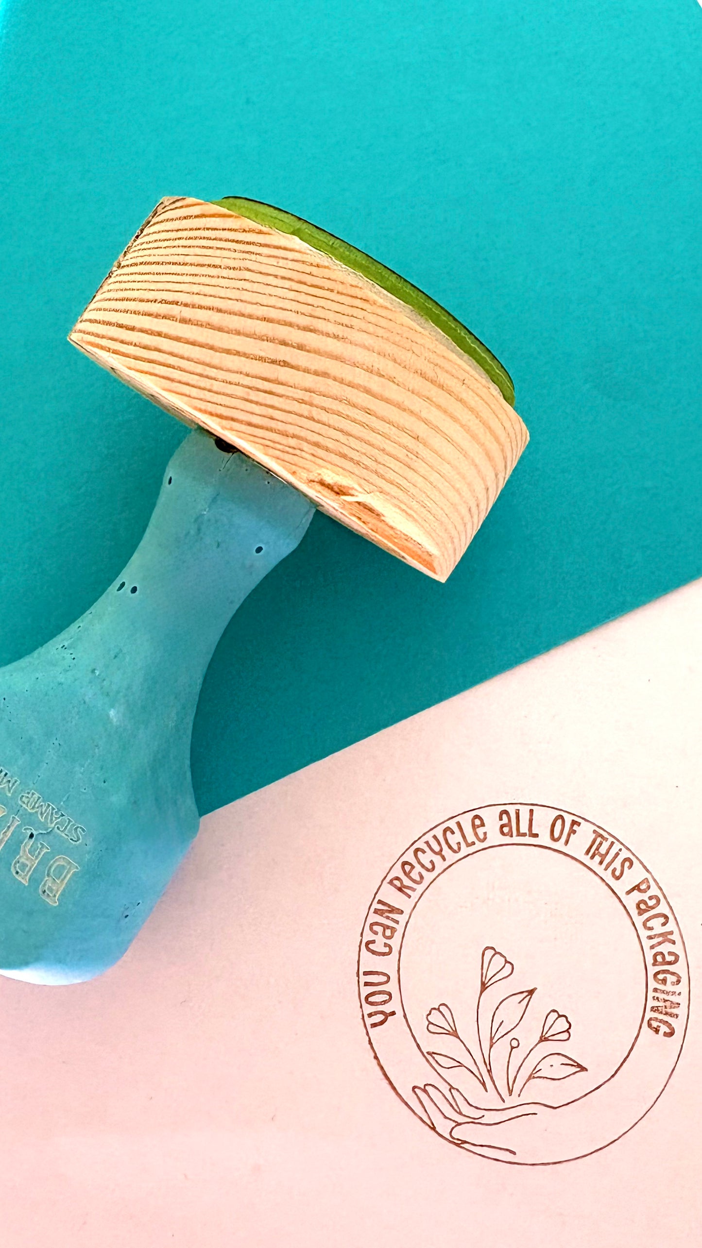 Recycle all of this hands stamp