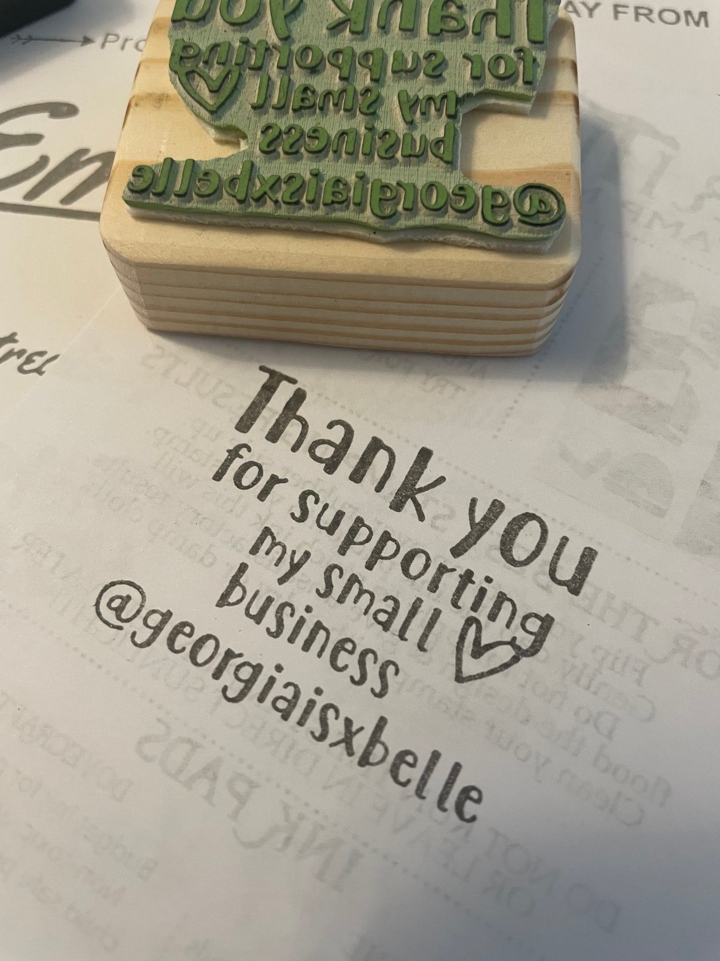 Personalised Thank you Stamp