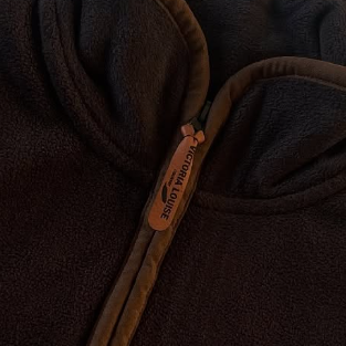 Faux leather zip pulls