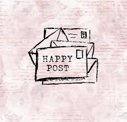 Happy Post Letters Stamp