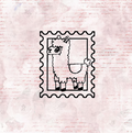 Llama Postage Stamp
