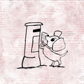 Puppy Posting A Letter Stamp