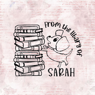Puppy Ex Libris Stamp
