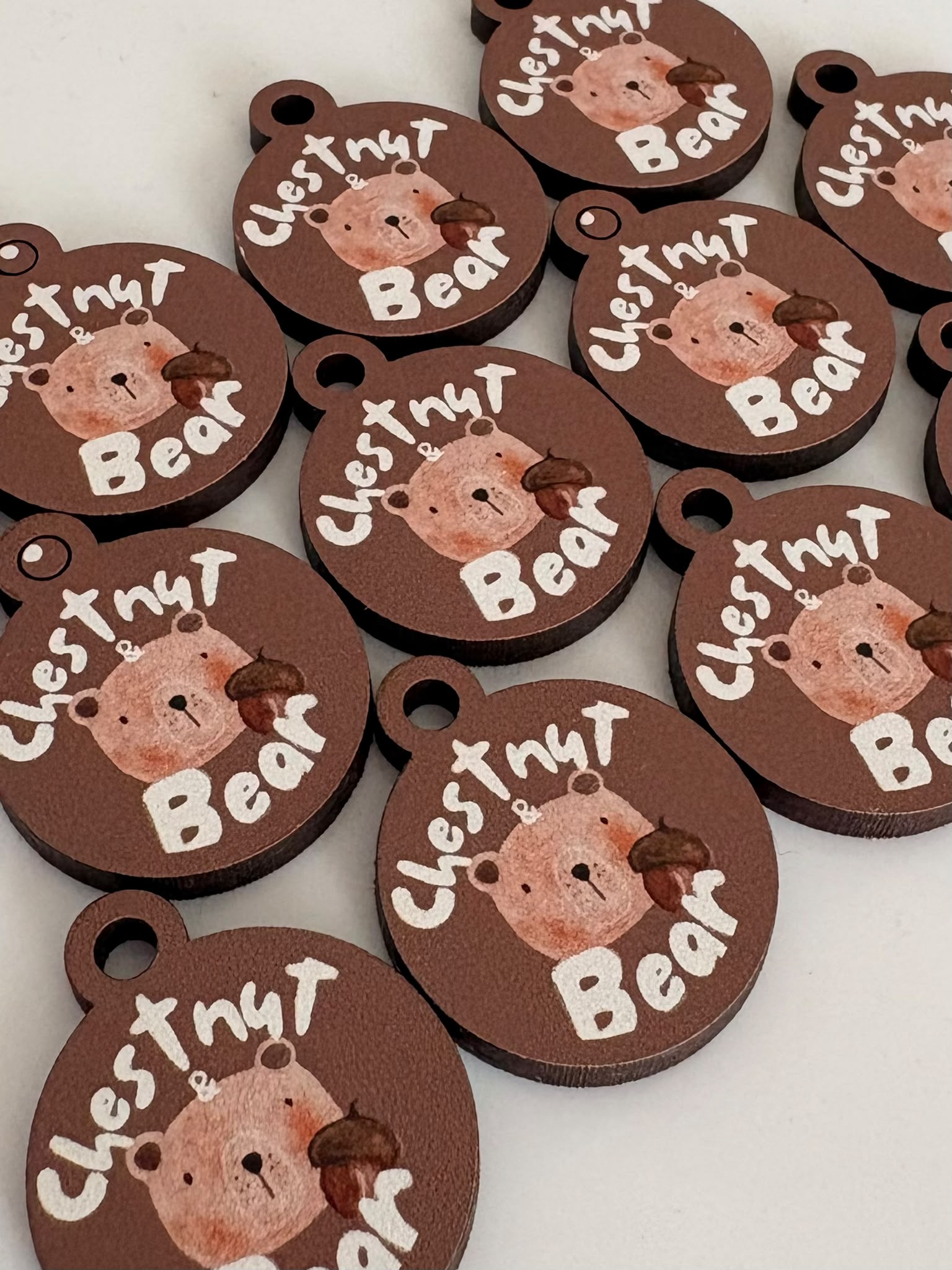 Full Colour Wooden tags
