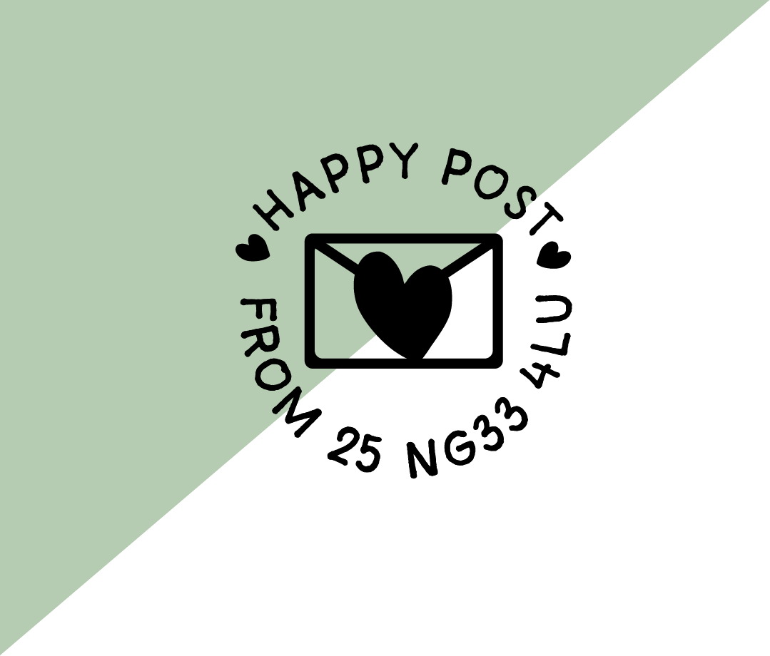 Happy Post Return Address Stamp