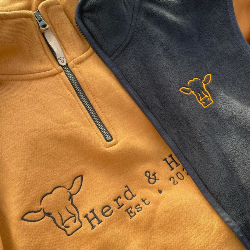 Faux suede zip pulls
