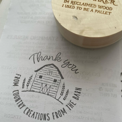 Thank you stamp including logo