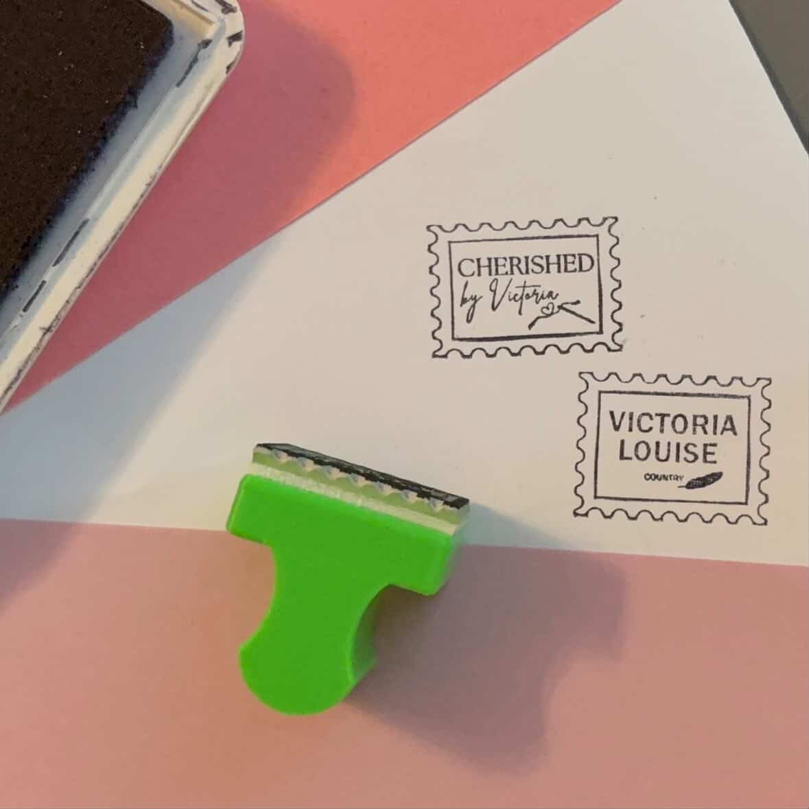 Postage Style Logo Stamp