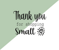 Thank You for Shopping Small Stamp (Cute Heart Design)